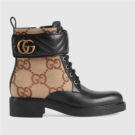 gucci gg leather ankle boots|gucci ankle boots women.